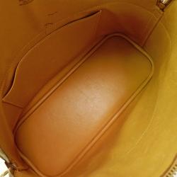 Pre Owned Hermes Gold Taurillon Clemence Leather Bolide 31 Bag