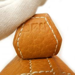 Pre Owned Hermes Gold Taurillon Clemence Leather Bolide 31 Bag