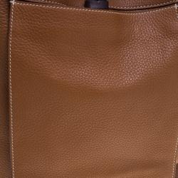 Pre Owned Hermes Cognac Clemence Leather Marwari PM Bag