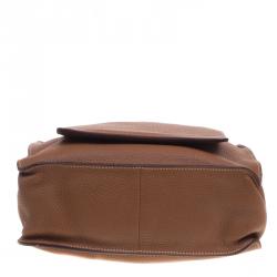 Pre Owned Hermes Cognac Clemence Leather Marwari PM Bag