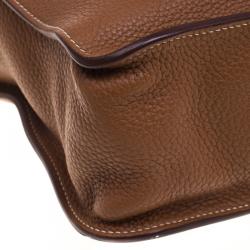 Pre Owned Hermes Cognac Clemence Leather Marwari PM Bag