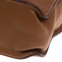 Pre Owned Hermes Cognac Clemence Leather Marwari PM Bag