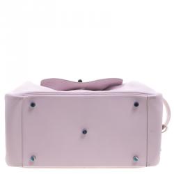 Pre Owned Hermes Pink Swift Leather Palladium Plated Lindy 34 Bag