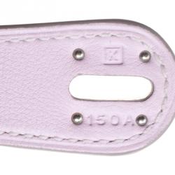 Pre Owned Hermes Pink Swift Leather Palladium Plated Lindy 34 Bag