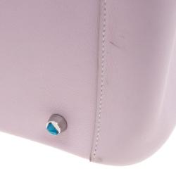 Pre Owned Hermes Pink Swift Leather Palladium Plated Lindy 34 Bag