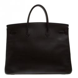 Hermes Cacao Epsom Leather Palladium Hardware Birkin 40 Bag