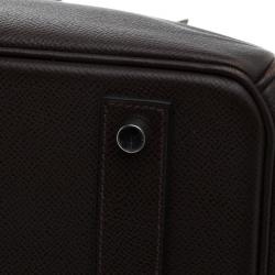Hermes Cacao Epsom Leather Palladium Hardware Birkin 40 Bag