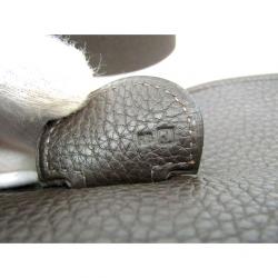 Pre Owned Hermes Chocolate Togo Leather Evelyne III TGM Bag
