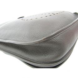 Pre Owned Hermes Chocolate Togo Leather Evelyne III TGM Bag