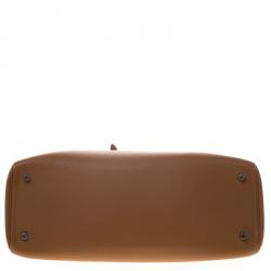 Hermes Brown Togo Leather Kabana Tote