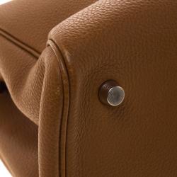 Hermes Brown Togo Leather Kabana Tote