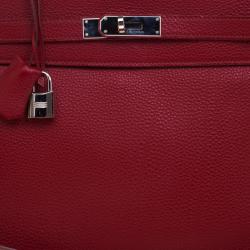 Hermes Ruby Togo Palladium Hardware Kelly Retourne 35 Bag