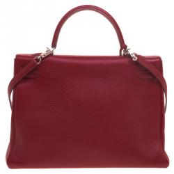 Hermes Ruby Togo Palladium Hardware Kelly Retourne 35 Bag