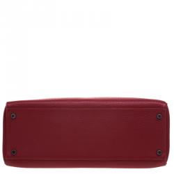 Hermes Ruby Togo Palladium Hardware Kelly Retourne 35 Bag