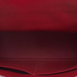 Hermes Ruby Togo Palladium Hardware Kelly Retourne 35 Bag