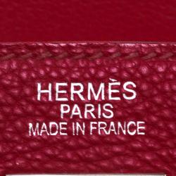 Hermes Ruby Togo Palladium Hardware Kelly Retourne 35 Bag