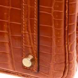 Hermes Fauve Porosus Crocodile Gold Hardware Birkin 30 Bag