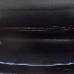 Pre Owned Hermes Black Box Calf Leather Gold Hardware Constance 23 Bag