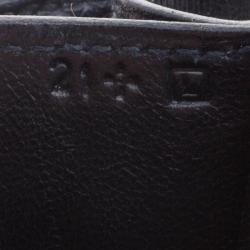 Pre Owned Hermes Black Box Calf Leather Gold Hardware Constance 23 Bag