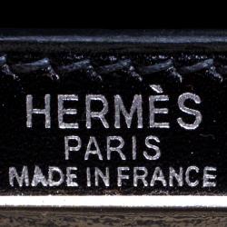 Pre Owned Hermes Black Box Calf Leather Palladium Hardware Kelly Sellier 28 Bag