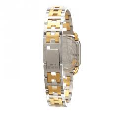 Hermes Gold Stainless Steel Gold Toned Rallye RA1.240 Women's Wristwatch 20MM