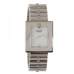 Hermes Creme Stainless Steel BE1.210 Women's Wristwatch 25MM