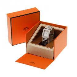 Hermes Creme Stainless Steel BE1.210 Women's Wristwatch 25MM