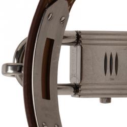 Pre Owned Hermes White Stainless Steel Kelly Women's Wristwatch 20MM