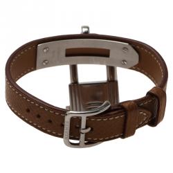 Pre Owned Hermes White Stainless Steel Kelly Women's Wristwatch 20MM