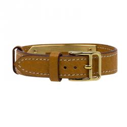 Pre Owned Hermes White Gold-Plated Stainless Steel Kelly Women's Wristwatch 20MM