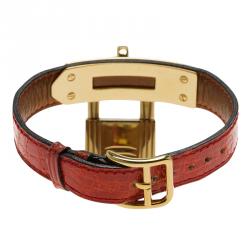 Pre Owned Hermes White Gold-Plated Steel Kelly Women's Wristwatch 20MM 