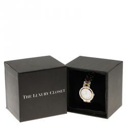Pre Owned Hermes White Gold-Plated Stainless Steel Clipper Women's Wristwatch 30MM