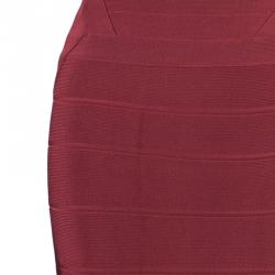Herve Leger Juliette Long Bandage Gown S