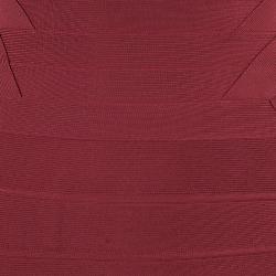 Herve Leger Juliette Long Bandage Gown S