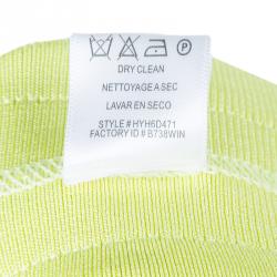 Pre Owned فستان هيرفي ليجي إستيل بانديدج أصفر ليمون ي M