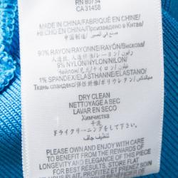 Pre Owned Herve Leger Atlantis Blue Tasha Bandage Dress XXS