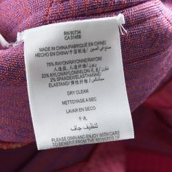 Herve Leger Colorblock Arden B Chevron Pattern Strapless Bandage Dress S 