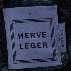 Herve Leger Gray Abstract Printed Bandage Skirt S