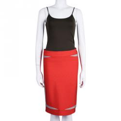 مملوكة مسبقًا Herve Leger Red Bandage Skirt M