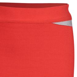 مملوكة مسبقًا Herve Leger Red Bandage Skirt M