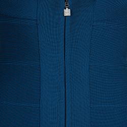 Pre Owned فستان هيرفي ليجي باندج أزرق S