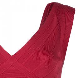 Pre Owned Herve Leger Karima Signature Essentials Dress S