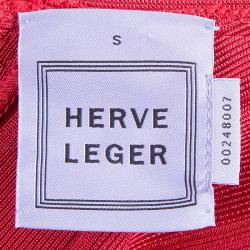 Pre Owned Herve Leger Karima Signature Essentials Dress S