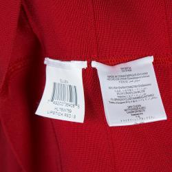 Herve Leger Red Bandage Flared Bottom Ellen Gown S