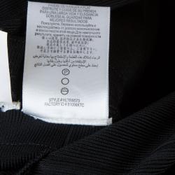 Pre Owned Herve Leger Black Short Sleeve Bandage Dress XS