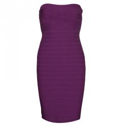 Herve Leger purple bandage mini dress – StyleSwap