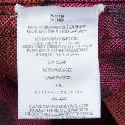 Herve Leger Multicolor Jacquard Knit Strapless Bandage Dress XXS