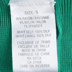 Herve Leger Green Long Bandage Gown S