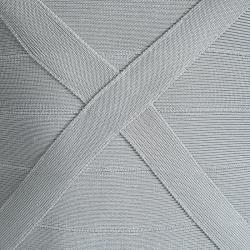 Pre Owned فستان هيرفي ليجي ماكايلا بانتدج رصاصي ثلجي S