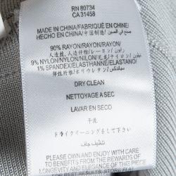 Pre Owned فستان هيرفي ليجي ماكايلا بانتدج رصاصي ثلجي S